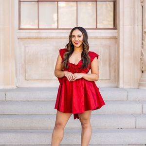 For Love And Lemons Red Mini Dress